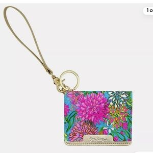 Lilly Pulitzer NWT Snap ID Card Case Walking On Sunshine